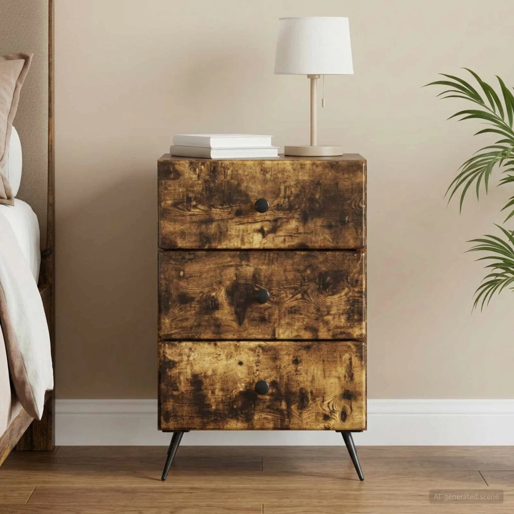 Armadio da Notte Rovere Fumo 43 x 41 x 66,5 cm 895480