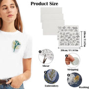 Stabiliatori per cucito a maglia - Stabilizzatore acqua-solubile per lavori di ricamo - Stabilizzatori per esercizi di cucito - 50 pezzi