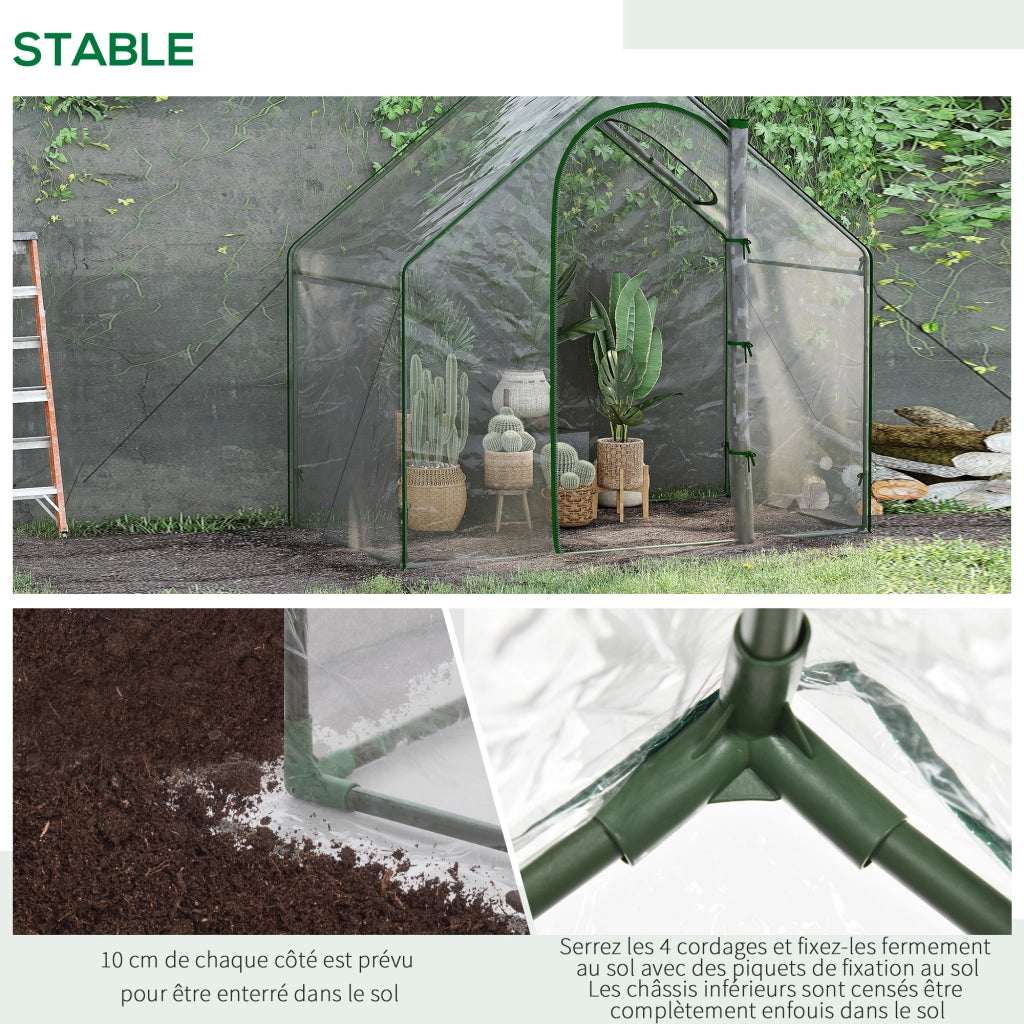 Serra da Giardino per Balcone e Terrazza ¨C zephmum ¨C Verde Trasparente 180x100x168 cm