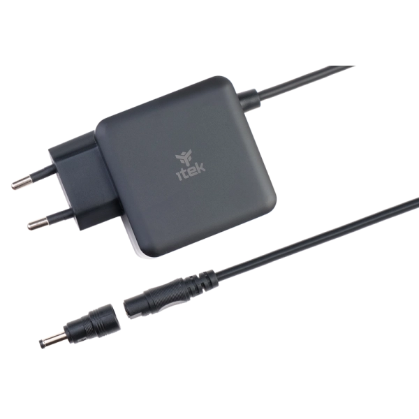 Alimentatore Universale per Notebook - 65W- Tecnologia GaN- Super Slim- 8 connettori