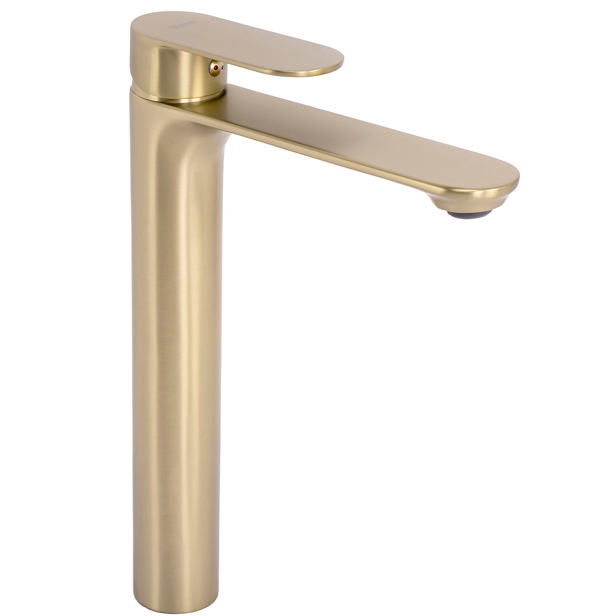 Rubinetto Da Lavabo Rea Drop Brush Gold High