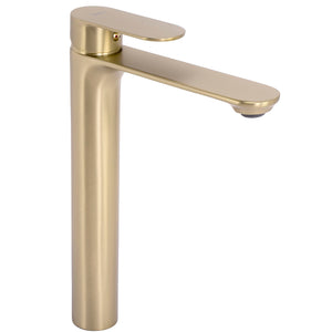 Rubinetto Da Lavabo Rea Drop Brush Gold High