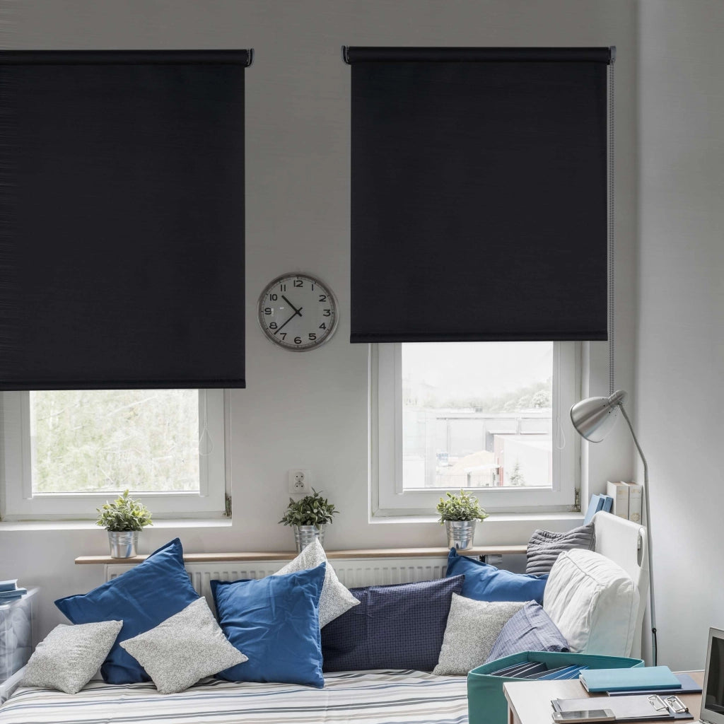 Tenda a rullo oscurante Moon Nero 45x180 cm