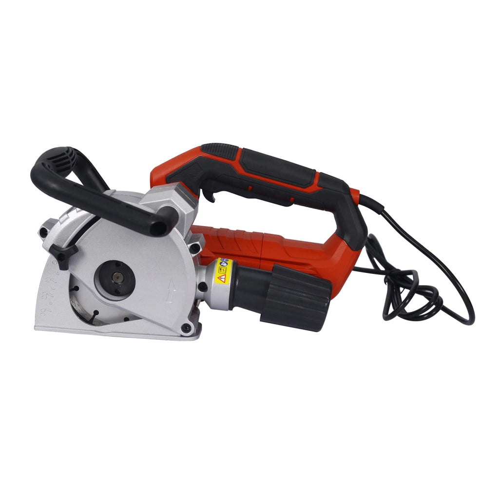 Scanalatrice a fresa per muro 1350W con 2 dischi Ø125mm con adattatore per aspirapolvere