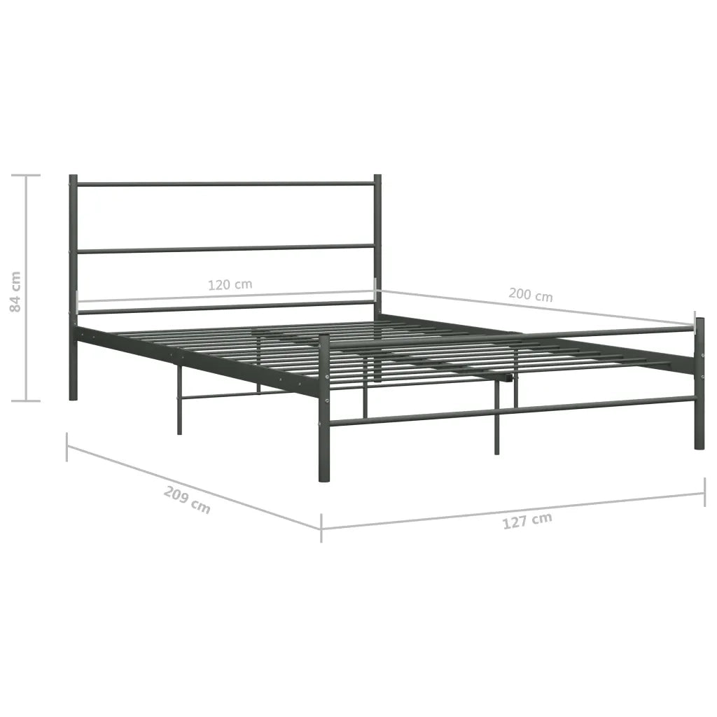 Giroletto Grigio in Metallo 120x200 cm 284686