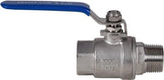 Vitella 3/4 Pol BSP Uomo a Donna - Acciaio Inossidabile - 2 PC Tipo Valvola Full Port - Acqua Olio Gas