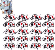 Pannelli di ricamo 20 pezzi - Emblema in tessuto - Pannelli per accessori di abbigliamento - Pannelli per riparazioni di abbigliamento - Autoadesivi - Facili da rimuovere - Pannelli di ricamo per abbigliamento