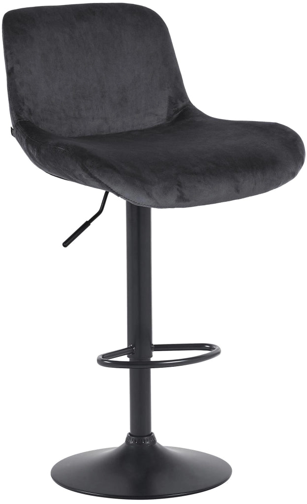 Sgabello da bar Solon velluto nero 4
