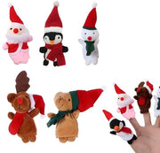 Set di Veneri in Plush - 5 Pezzi - Kerstman/Orso/Pinguino/Snowman/Rennero - Materiale PP-Coton - Ideale per Bambini - Veneri di Ricamo