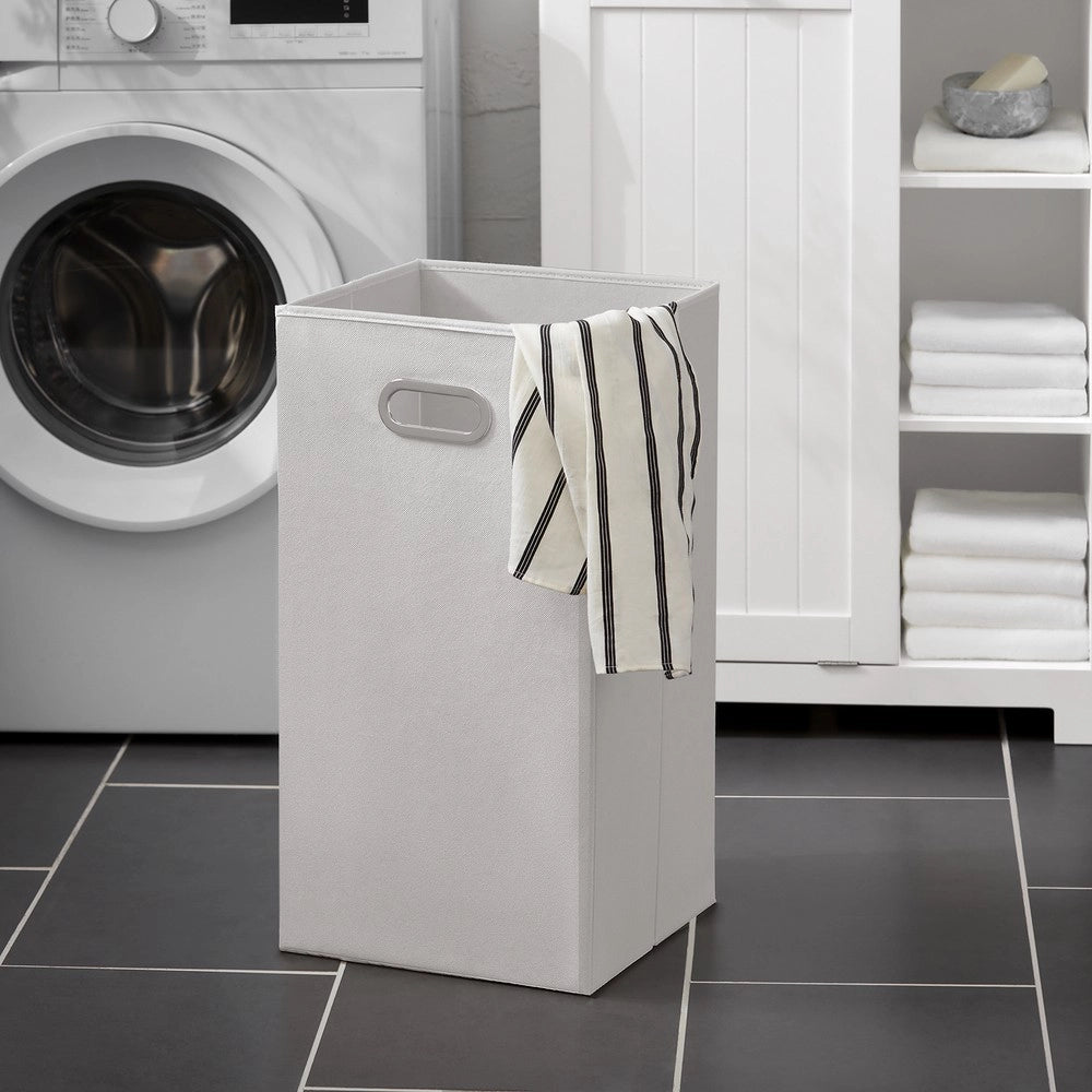 SoBuy Colonna Bagno con Cesto per Linge Mobile Rangemento Alto Armadio Bagno con 6 Ripiani e 2 Cassetti Mobiletto Salvaspazio Bianco 60x37x171 cm BZR104-W
