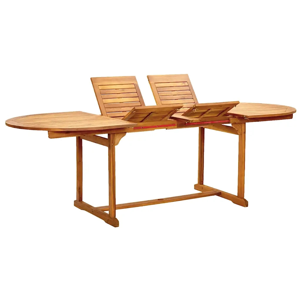 Set Pranzo da Giardino 7pz Legno Massello di Acacia e Textilene 3279318