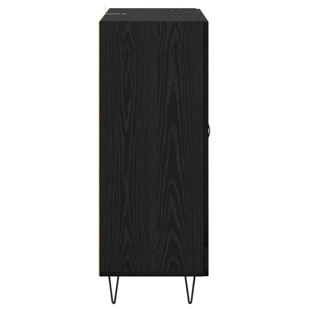 Credenza Rovere Nero 69,5 x 34 x 90 cm 881599