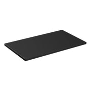 Piano lavabo NOXERA – 80 cm – Nero opaco – Da appoggio – Finitura MDF e pellicola in PVC