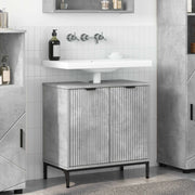 Armadio per Lavabo da Bagno Grigio cemento 60,5 x 33,5 x 61 cm 883417