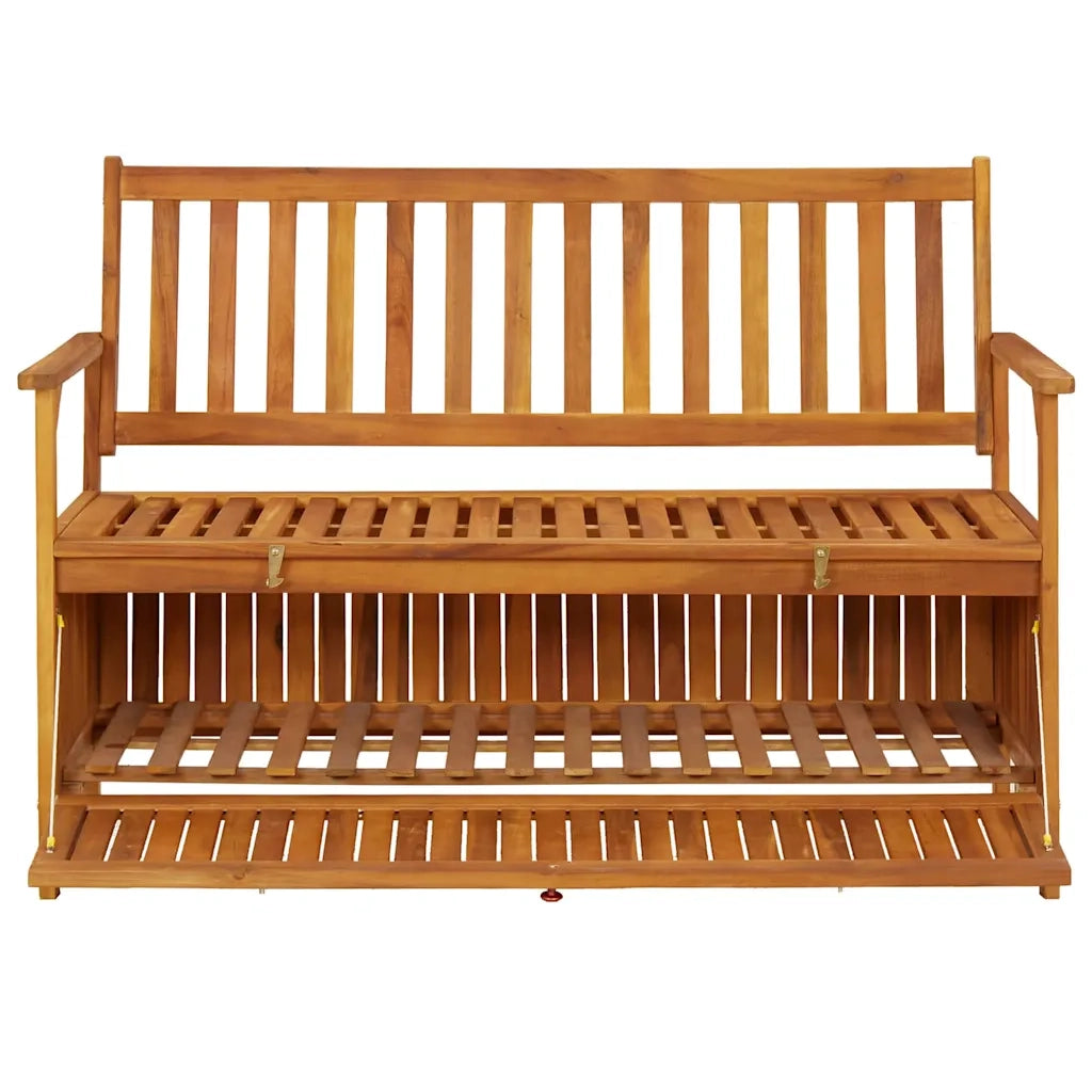 Cassapanca da Giardino 120 cm in Legno Massello di Acacia 310279