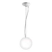 Lampada a Sospensione Emily Rossini Group - Diametro 20cm, Vetro Soffiato Satinato Bianco, Attacco E27 IP20, Design Versatile e Raffinato