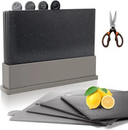Set di Taglieri con Standard, 4-Del Taglieri in Legno, Senza BPA, Riscaldabile, Tagliere per Carne, Pesce, Verdure, Frutta, Spedizione 1 Paletta Multifunzione