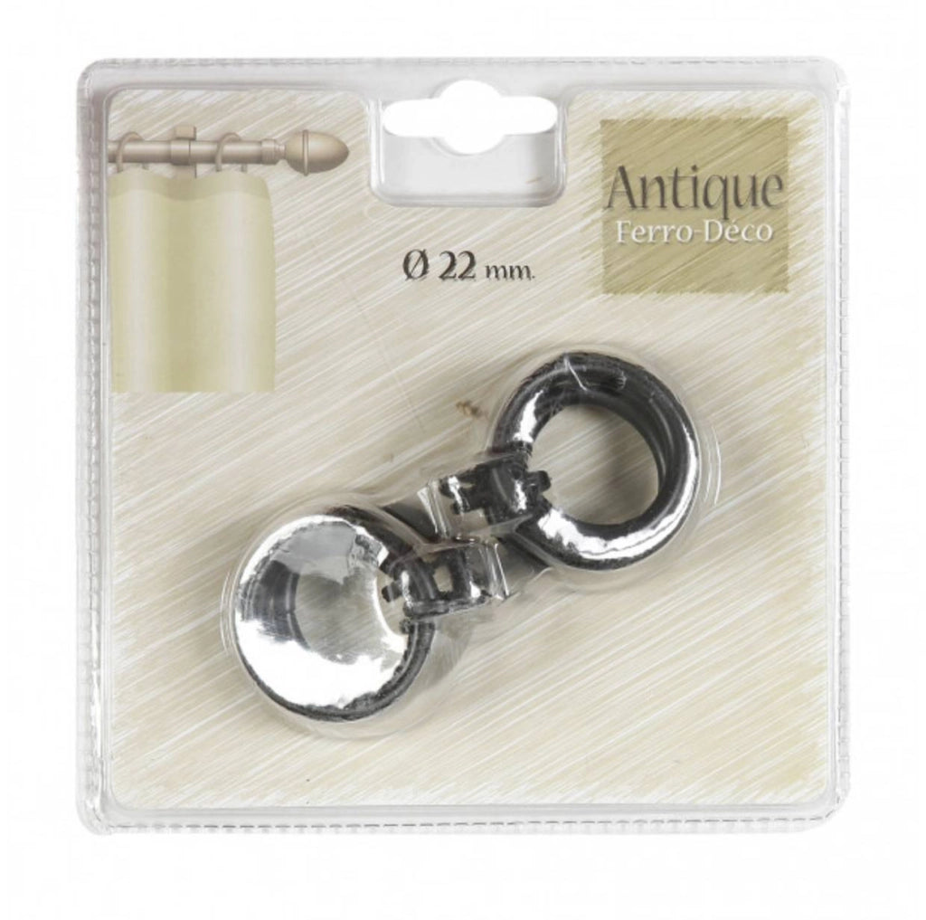 Anello in metallo nero Vintage per tende 8Pz
