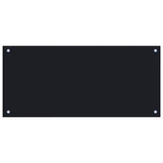 Paraschizzi per Cucina Nero 90x40 cm in Vetro Temperato CFW2989849