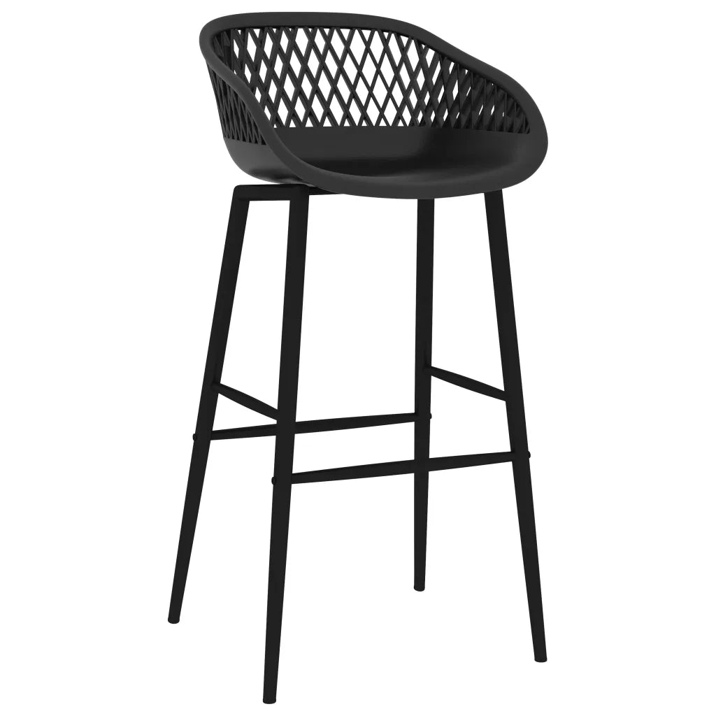 vidaXL Set da Bar 7 pz Bianco e Nero