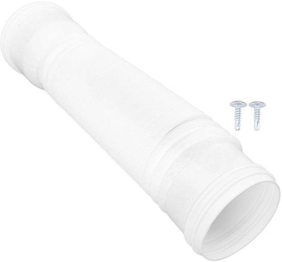 Connettore di scarico flessibile - Estensione di tubo di scarico - Connettore di scarico - Disimpegno inferiore - Materiale PE duraturo - Progetto resistente agli urti