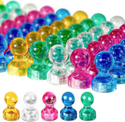 Magnetici 60 pezzi per frigorifero per lavagna magnetica mini magneti forti per lavagna bianca per frigorifero, magneti per parete, foto