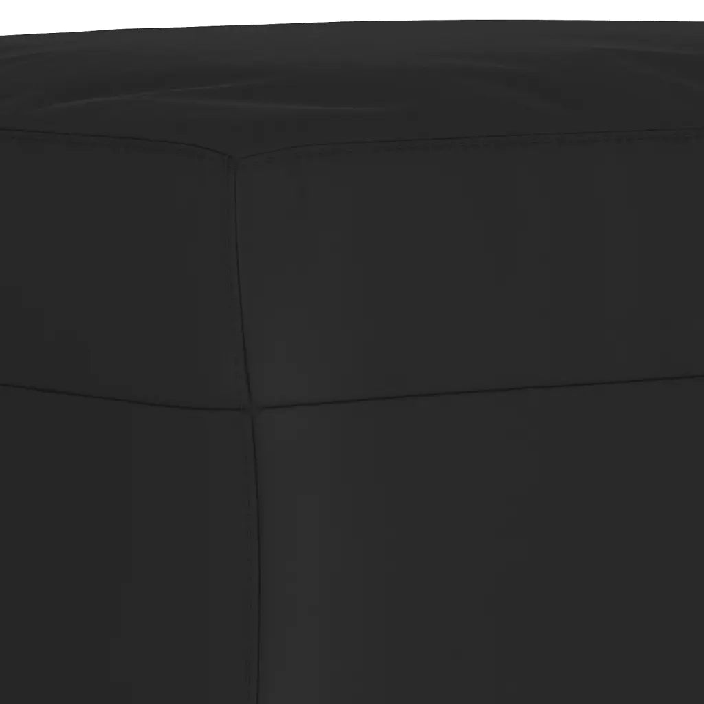 Poggiapiedi Nero 70x55x41 cm in Tessuto Microfibra cod mxl 65136