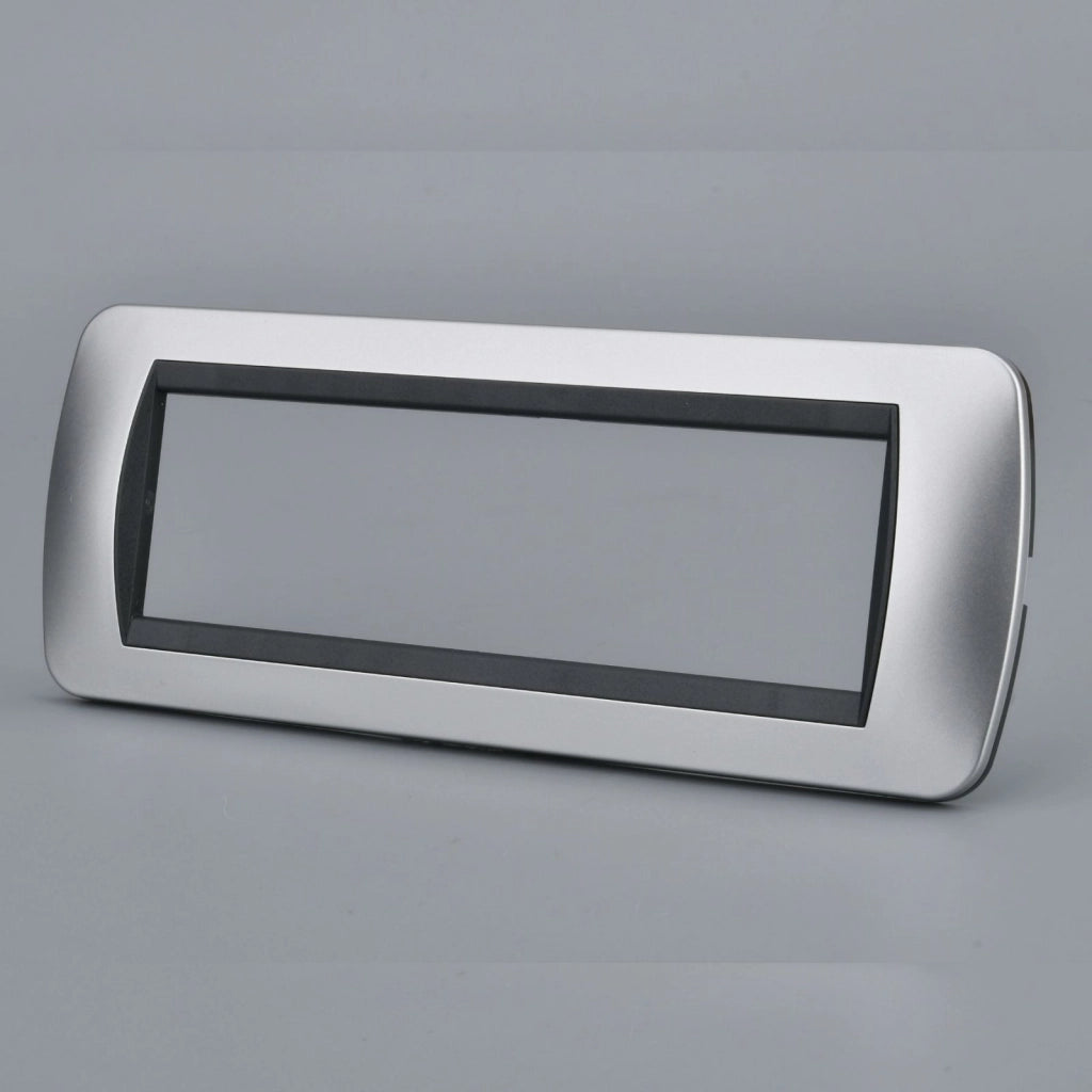 Placca Plastica Ovale MBL 7M Grigio Compatibile Bticino Living BLN88706