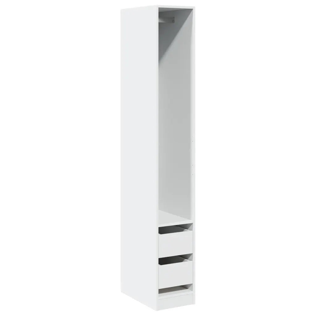 Armadio Bianco 30x50x200 cm in Legno Multistrato
