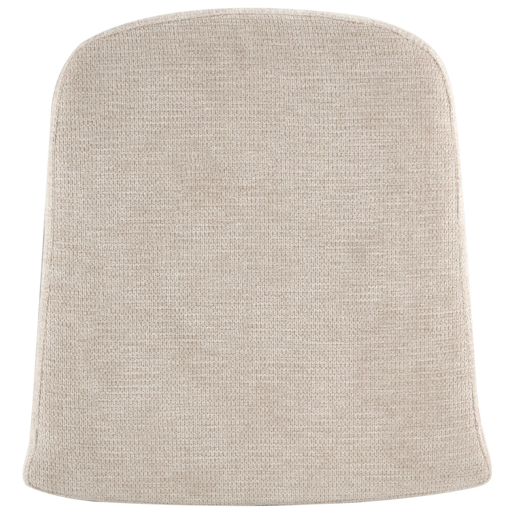 Poltrona beige con rivestimento in poliestere e struttura in metallo Moderno