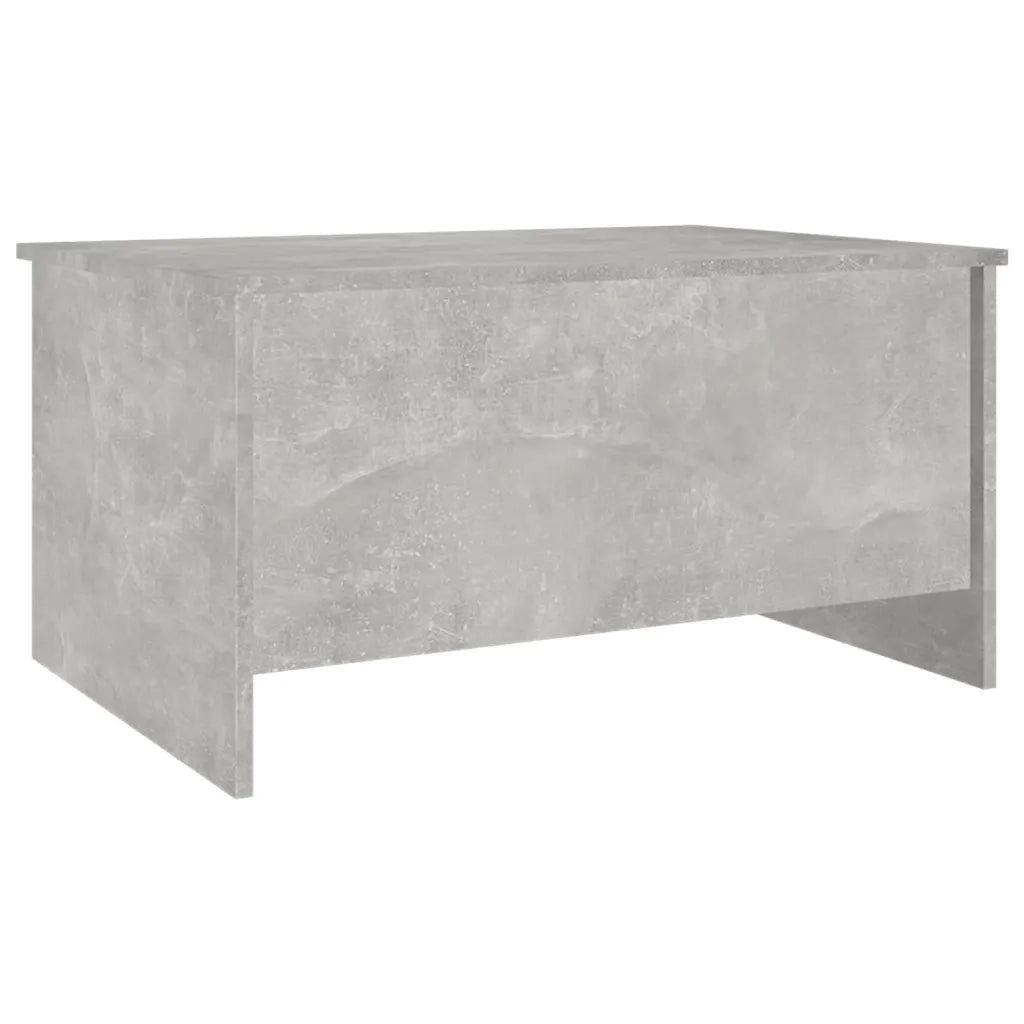 Tavolino Grigio Cemento 80x55,5x41,5 cm in Legno Multistrato 809678