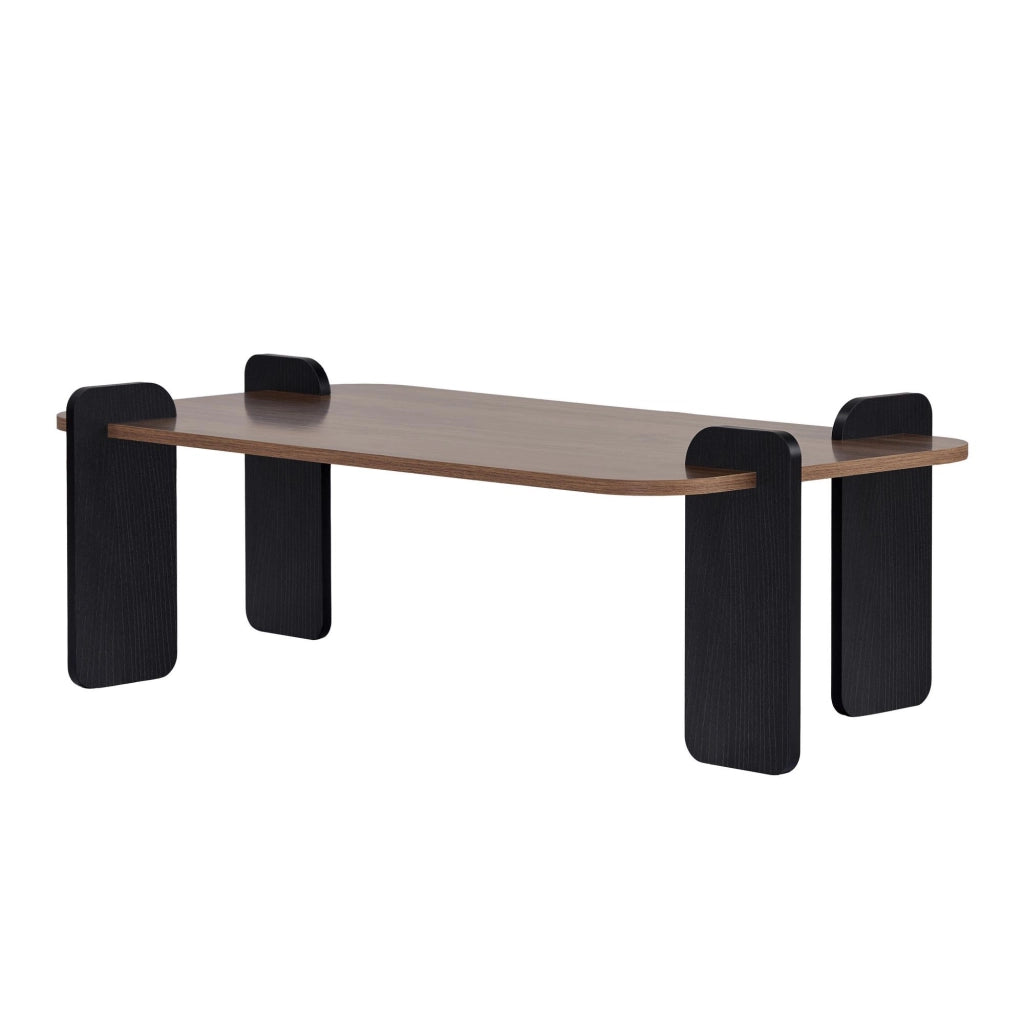 Tavolino in legno "Renard" - 120 x 60 x 35 cm - Marrone