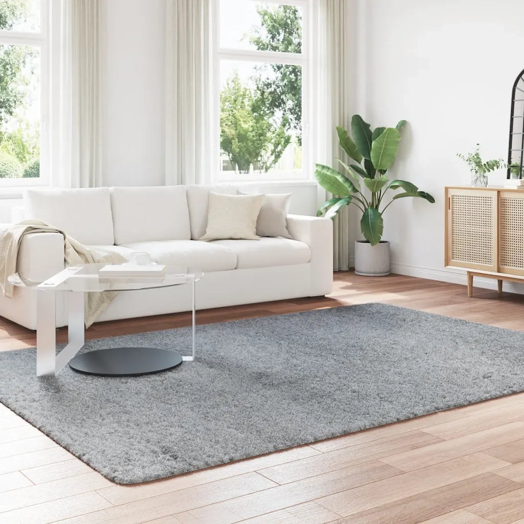 vidaXL Tappeto Shaggy a Pelo Lungo NAVARRA Grigio Chiaro 200x290 cm