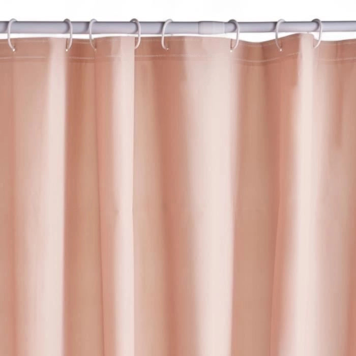 Tenda da doccia a nido d'ape - Rosa - PEVA - 180 x 200 cm - 12 ganci - UTILITY - TODAY