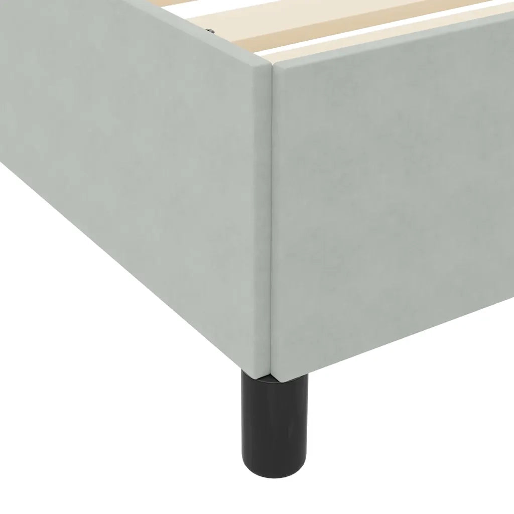 Struttura del letto Grigio chiaro 120 x 190 cm Tessuto 3399048