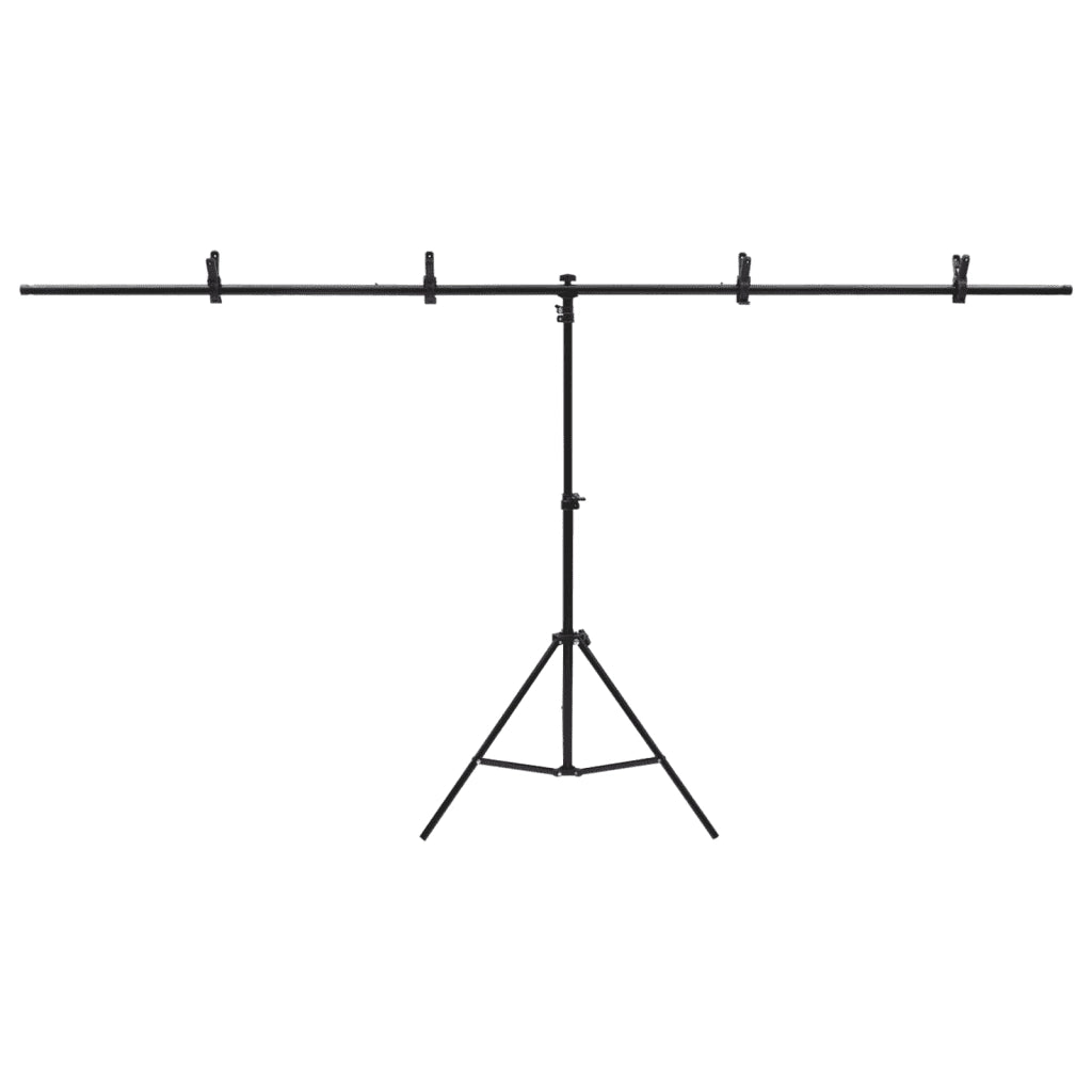 Supporto per Sfondo a T Nero 201x60x(70-200) cm CFW9206974