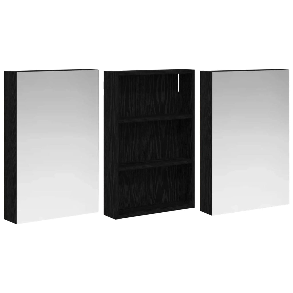 Set di Armadi da Bagno con porta 3 pcs 120 x 10,5 x 60,5 cm 3403729