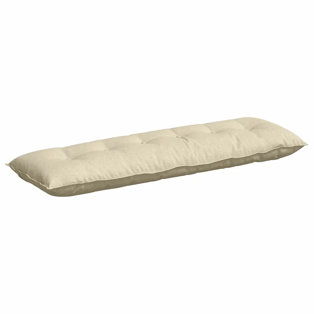 Cuscino per Schiena | Cuscino dorsale Crema 160 x 19 x 50 cm Tessuto