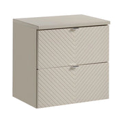 Set per il bagno AOKI: mobiletto sottolavabo con cassetti 60cm + piano lavabo beige