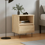 Comodino Rovere Sonoma 40x35x50 cm in Legno Multistrato 830626