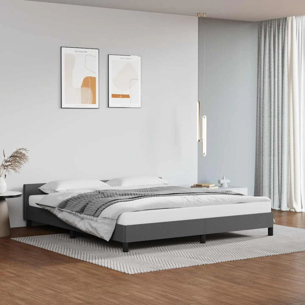 Giroletto con Testiera Grigio 180x200 cm in Similpellecod mxl 71547