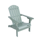 Poltrona adirondack verde grigio in legno di acacia con braccioli |