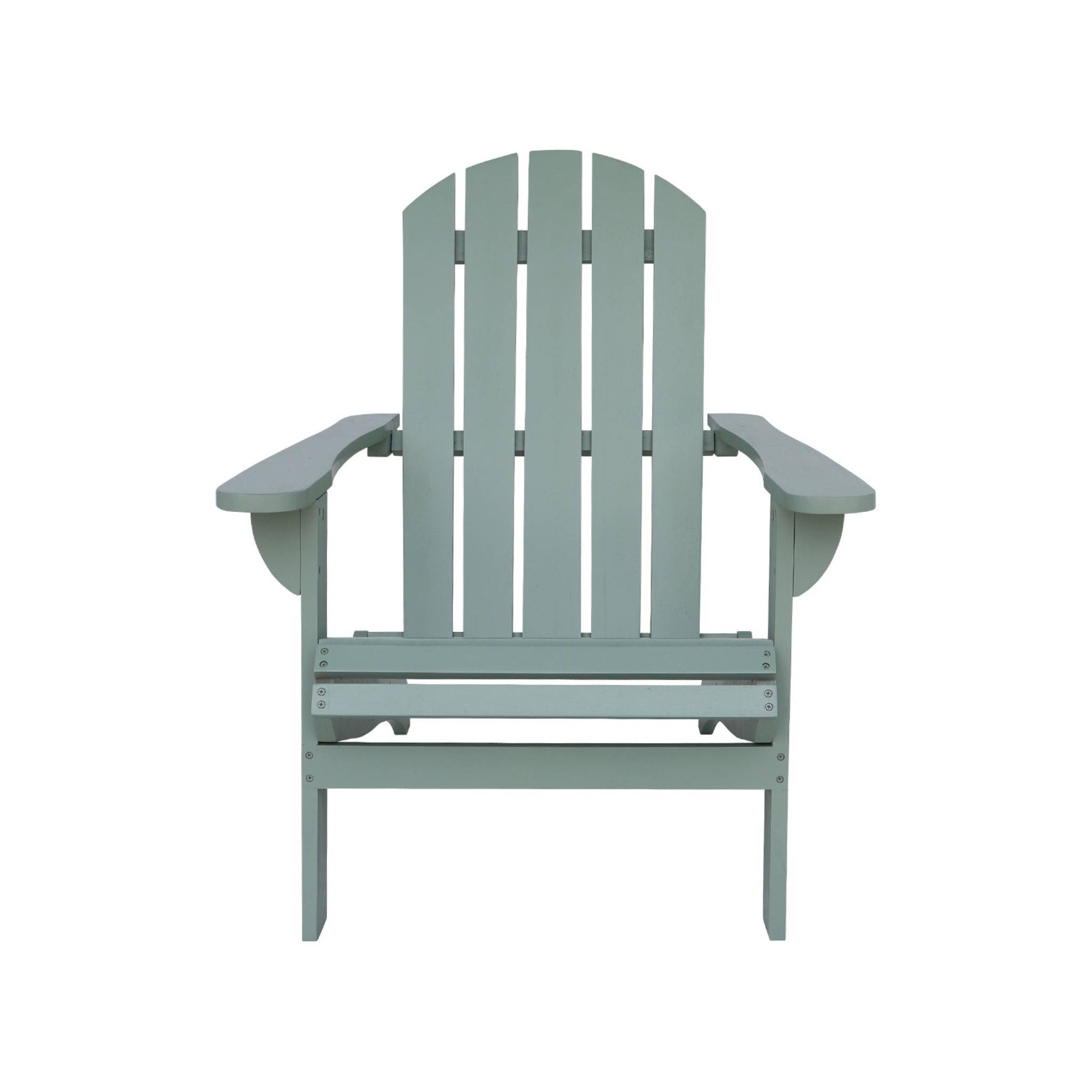 Poltrona adirondack verde grigio in legno di acacia con braccioli |