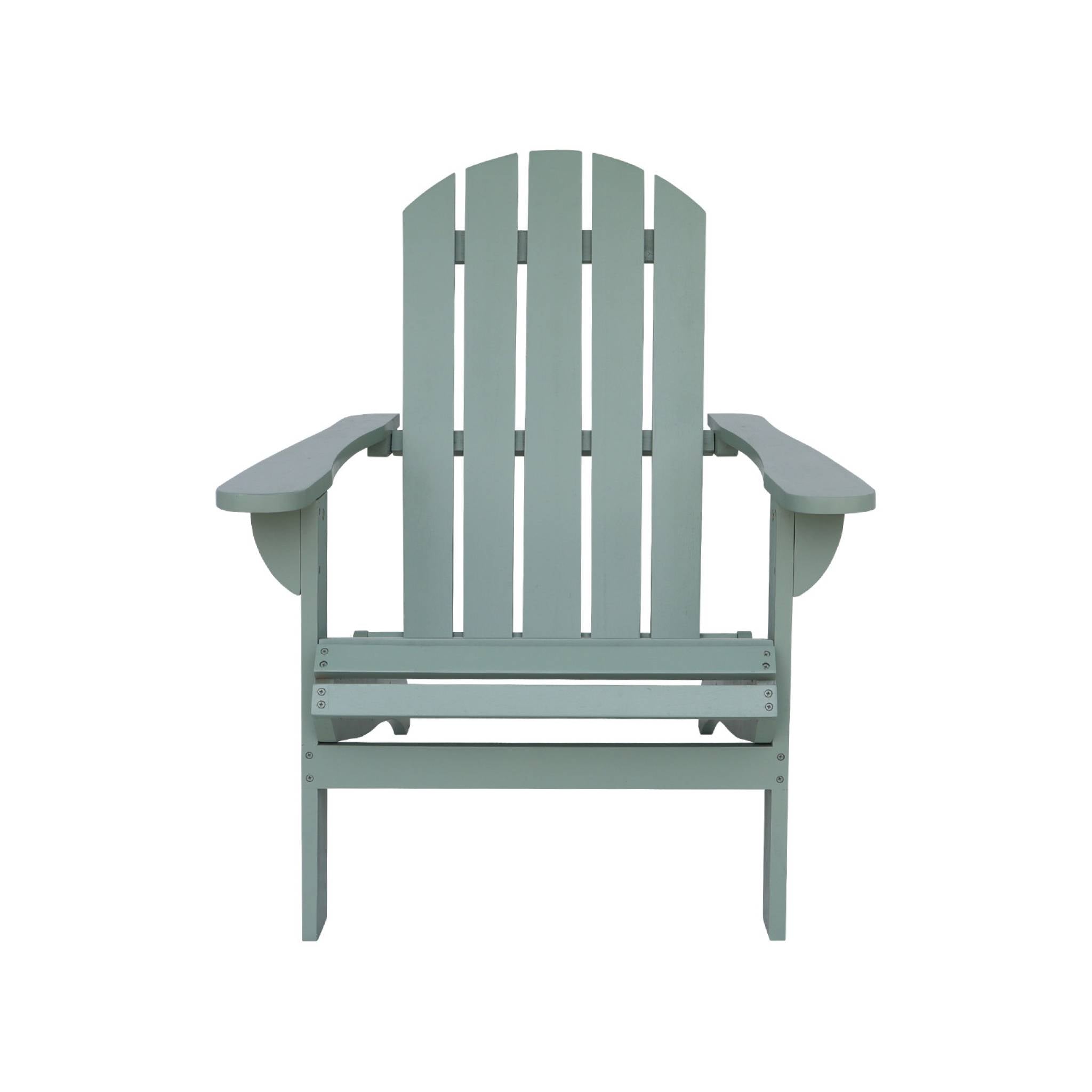 Poltrona adirondack verde grigio in legno di acacia con braccioli |