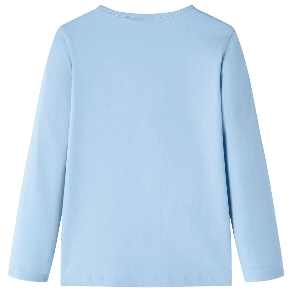 Maglietta per Bambini a Maniche Lunghe Blu Chiaro 140 13703