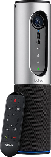 ORIGINAL Logitech Accessori per computer Argento / nero 960-001034 ConferenceCam Connect Logitech ConferenceCam Connect, risoluzione Full HD 1080p, Bluetooth, zoom digitale 4x, LED della fotocamera per la visualizzazione attiva dello streaming, audio a b