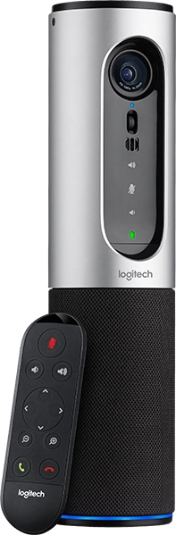 ORIGINAL Logitech Accessori per computer Argento / nero 960-001034 ConferenceCam Connect Logitech ConferenceCam Connect, risoluzione Full HD 1080p, Bluetooth, zoom digitale 4x, LED della fotocamera per la visualizzazione attiva dello streaming, audio a b