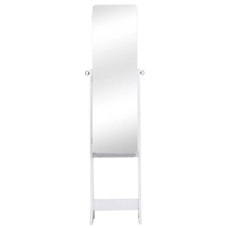 ARMADIO PORTAGIOIE CON SPECCHIO CON LUCI LED 30X146X36CM BIANCO