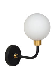Applique Lucide Berend in vetro G9 33W nero bianco oro