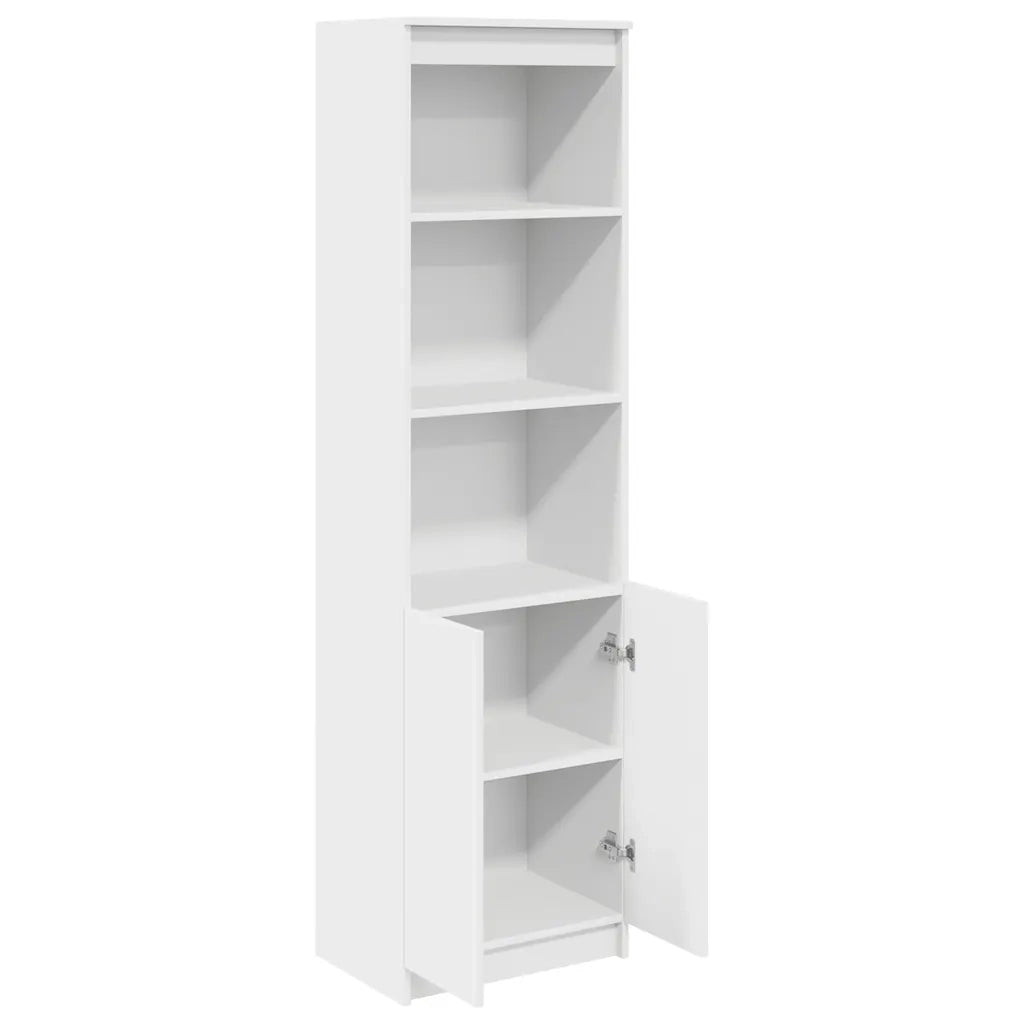 Credenza Bianca 50x35x180 cm in Legno Multistrato 3328462